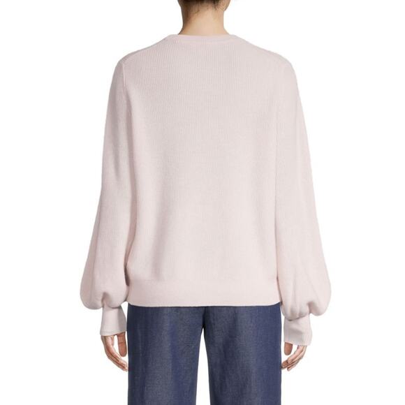 Ted Baker London “Ckamila” Ribbed Cashmere Pullover Puff Sweater - Picture 2 of 12